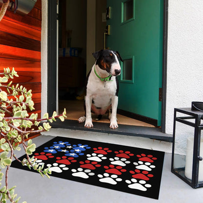 American Flag Doormat - Non-Slip & Washable