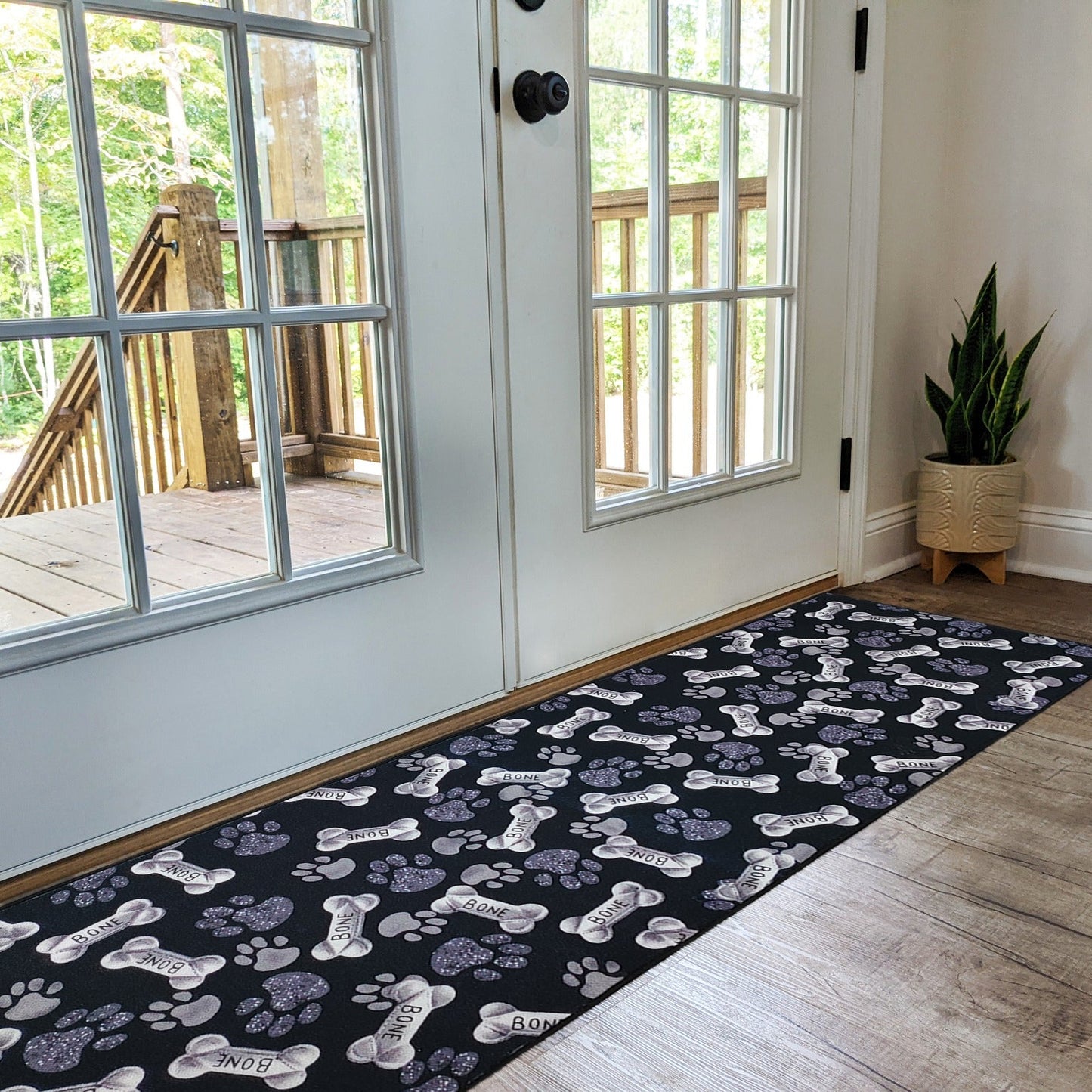 Non-Slip Pet Paw Runner Rug - Machine Washable & OEKO-TEX Certified