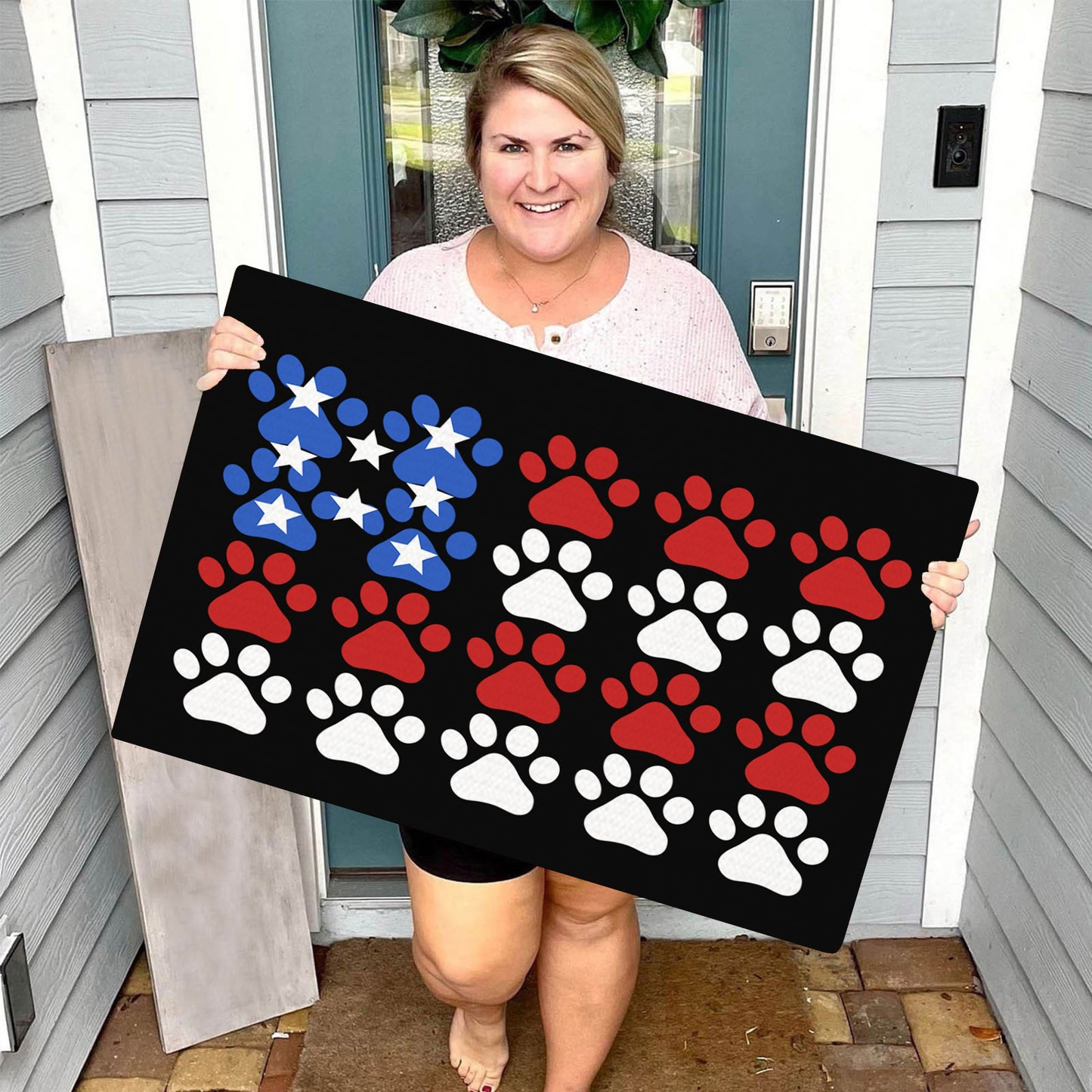 American Flag Doormat - For Dog Lover