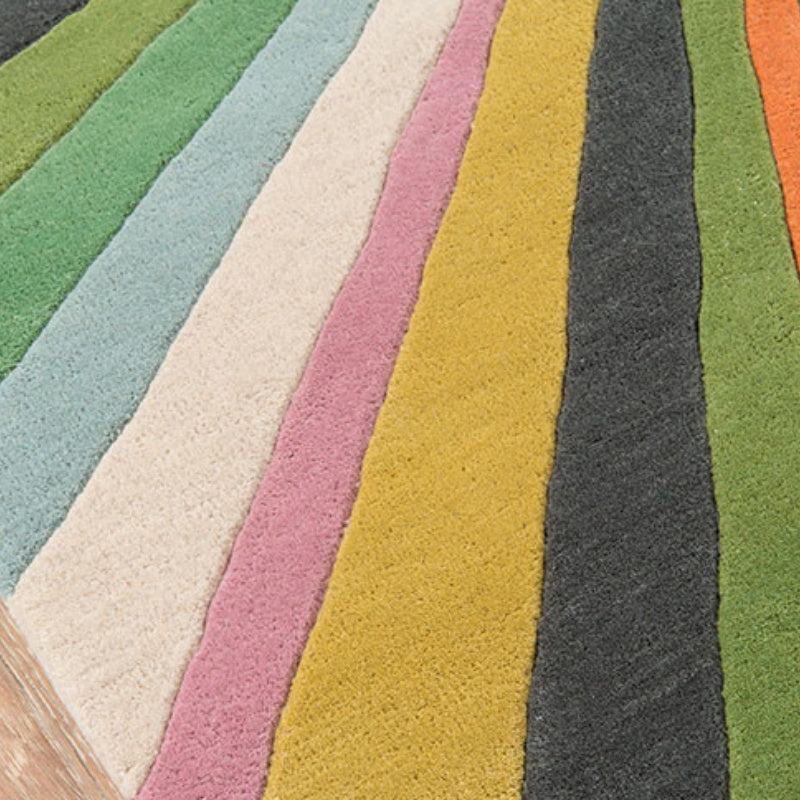 Dopamine Rainbow Washable Runner Rug