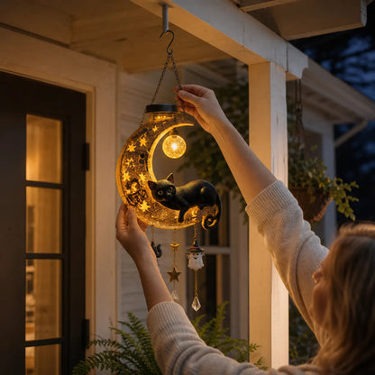 Whimsical Solar Halloween Hanging Lantern