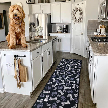 Non-Slip Pet Paw Runner Rug - Machine Washable & OEKO-TEX Certified