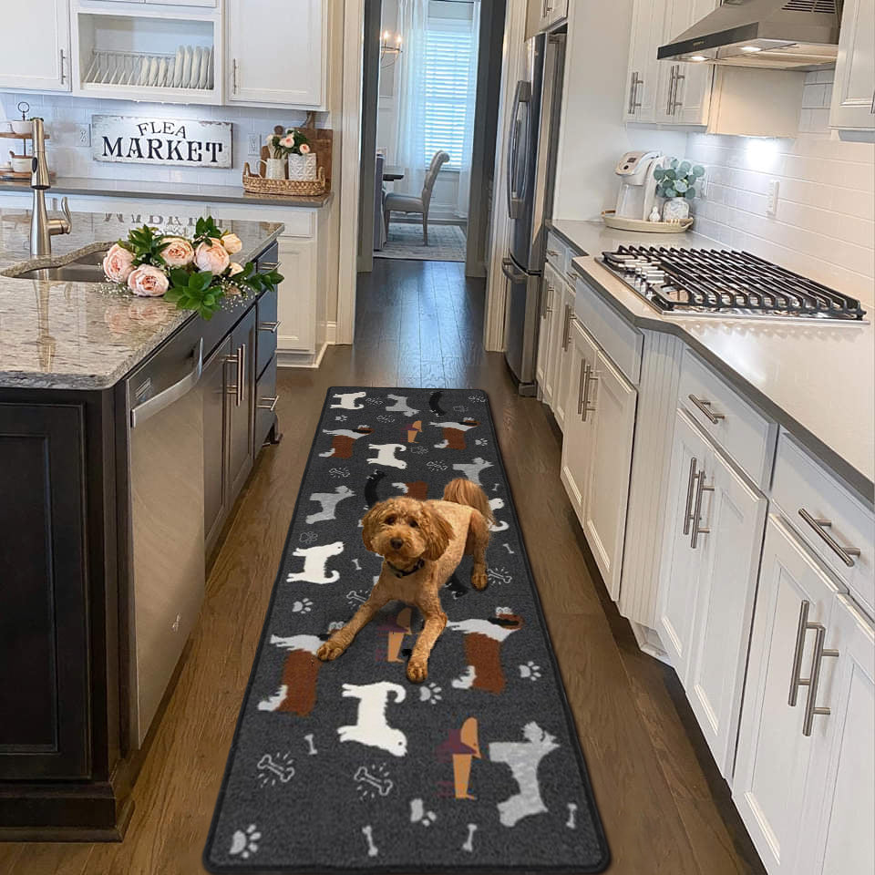 Dog Family Designer Rugs – Kitchen, Bedroom, Living Room