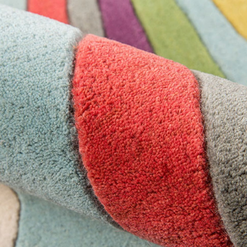 Dopamine Rainbow Washable Runner Rug
