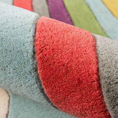 Dopamine Rainbow Washable Runner Rug