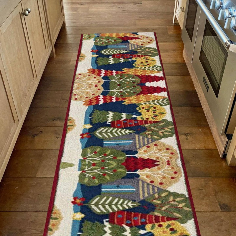 Non-Slip Pet Paw Runner Rug - Machine Washable & OEKO-TEX Certified