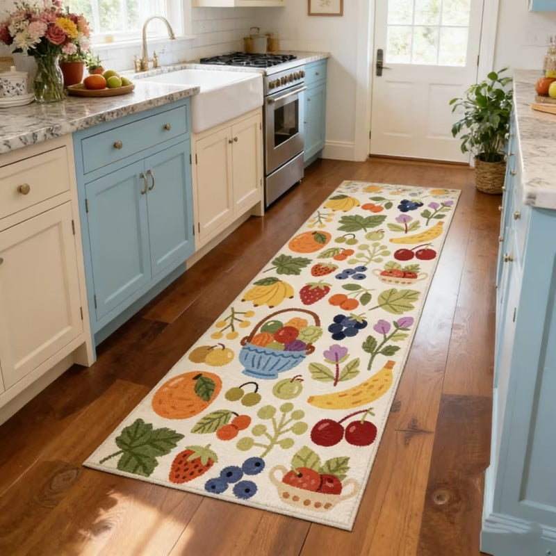 [Buy 2 Free Shipping] Fruit Paradise Washable Runner Rug