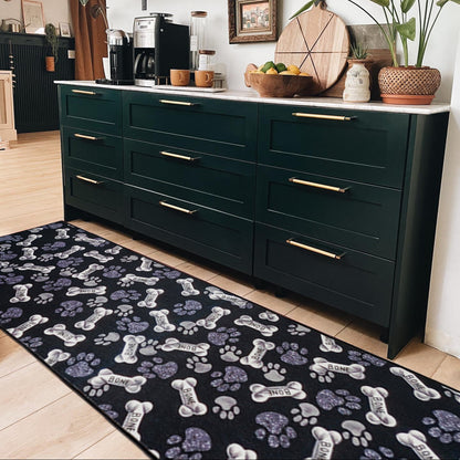 Non-Slip Pet Paw Runner Rug - Machine Washable & OEKO-TEX Certified