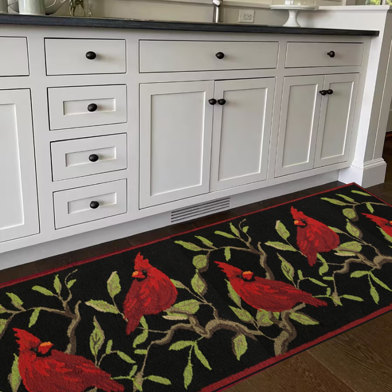Retro American Cardinal Rug