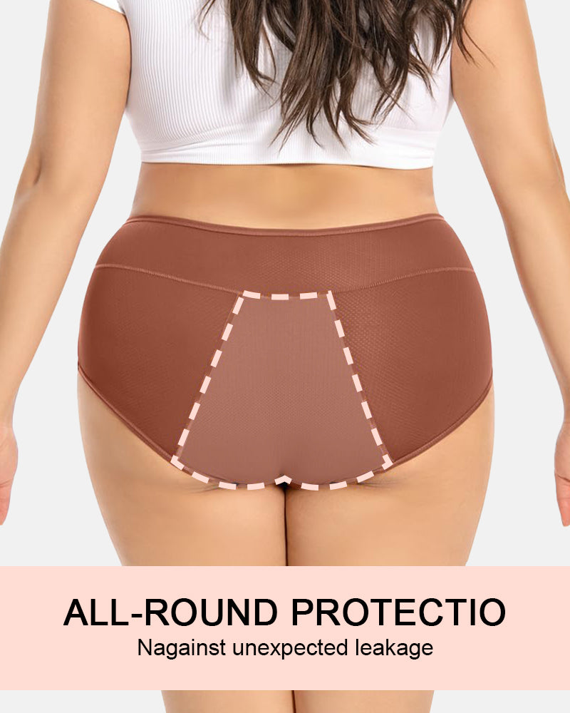 Anti Leak Period Panties Odor Control Ultra Absorbent For Women 5 Pack