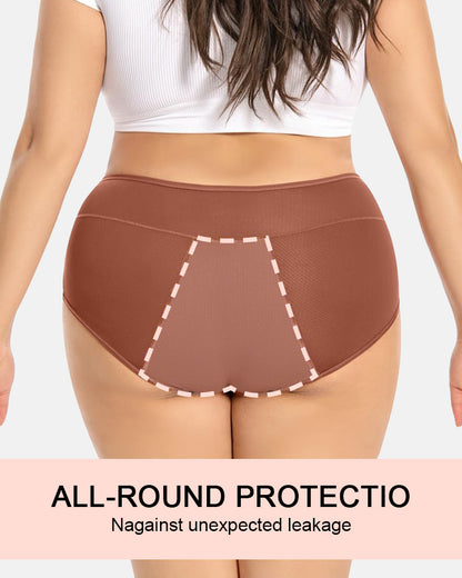 Anti Leak Period Panties Odor Control Ultra Absorbent For Women 5 Pack