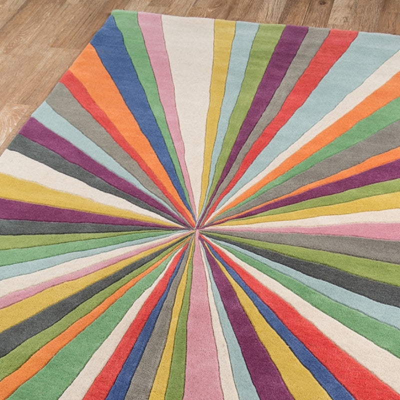 Dopamine Rainbow Washable Runner Rug