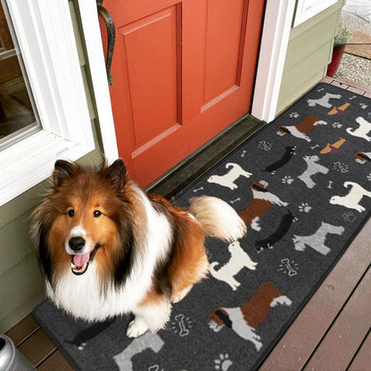 Non-Slip Pet Paw Runner Rug - Machine Washable & OEKO-TEX Certified