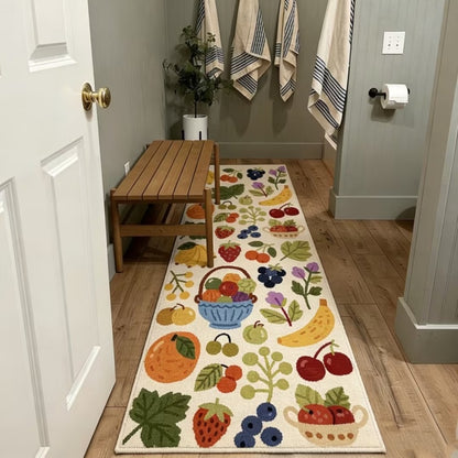 [Buy 2 Free Shipping] Fruit Paradise Washable Runner Rug