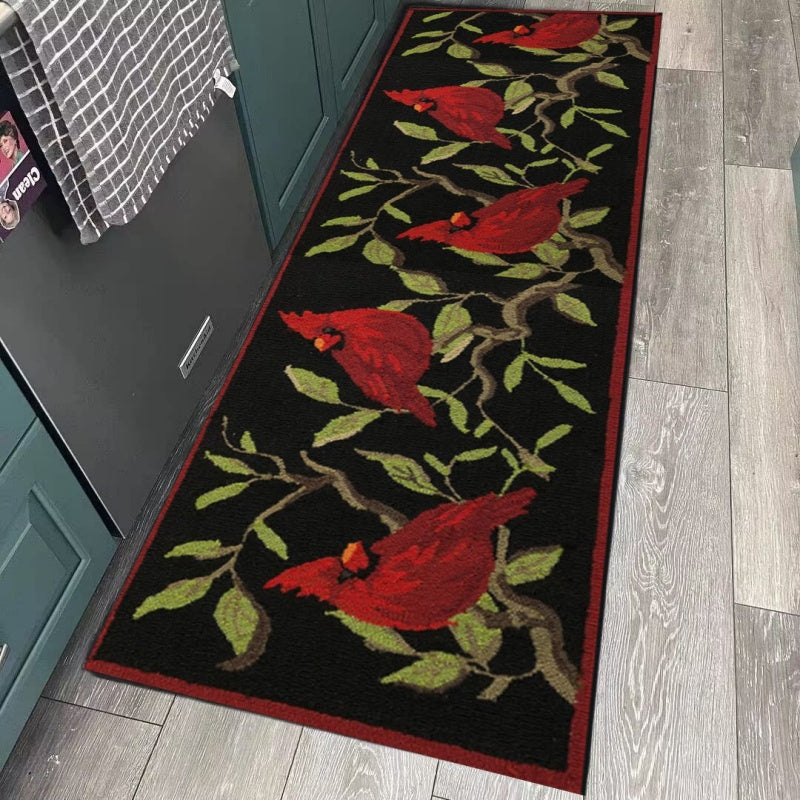 Retro American Cardinal Rug