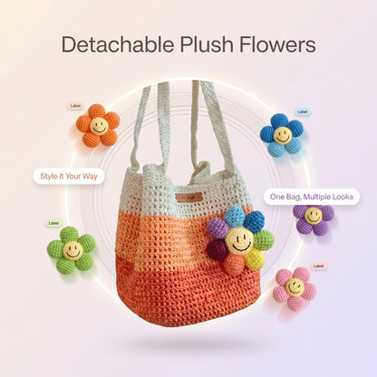 Handcrafted Crochet Striped Bag