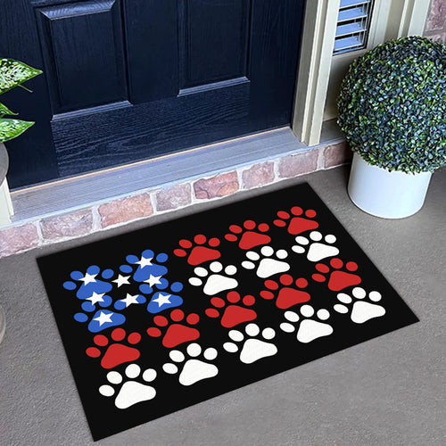 American Flag Doormat - For Dog Lover