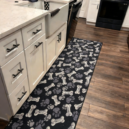 Non-Slip Pet Paw Runner Rug - Machine Washable & OEKO-TEX Certified