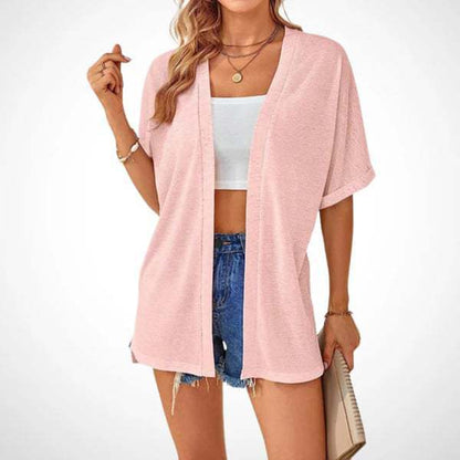 2026 Summer Short Sleeve Open Front Beach Coverup