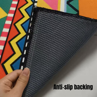 Washable Bohemian Runner Rug– Non-Slip & Pet-Friendly