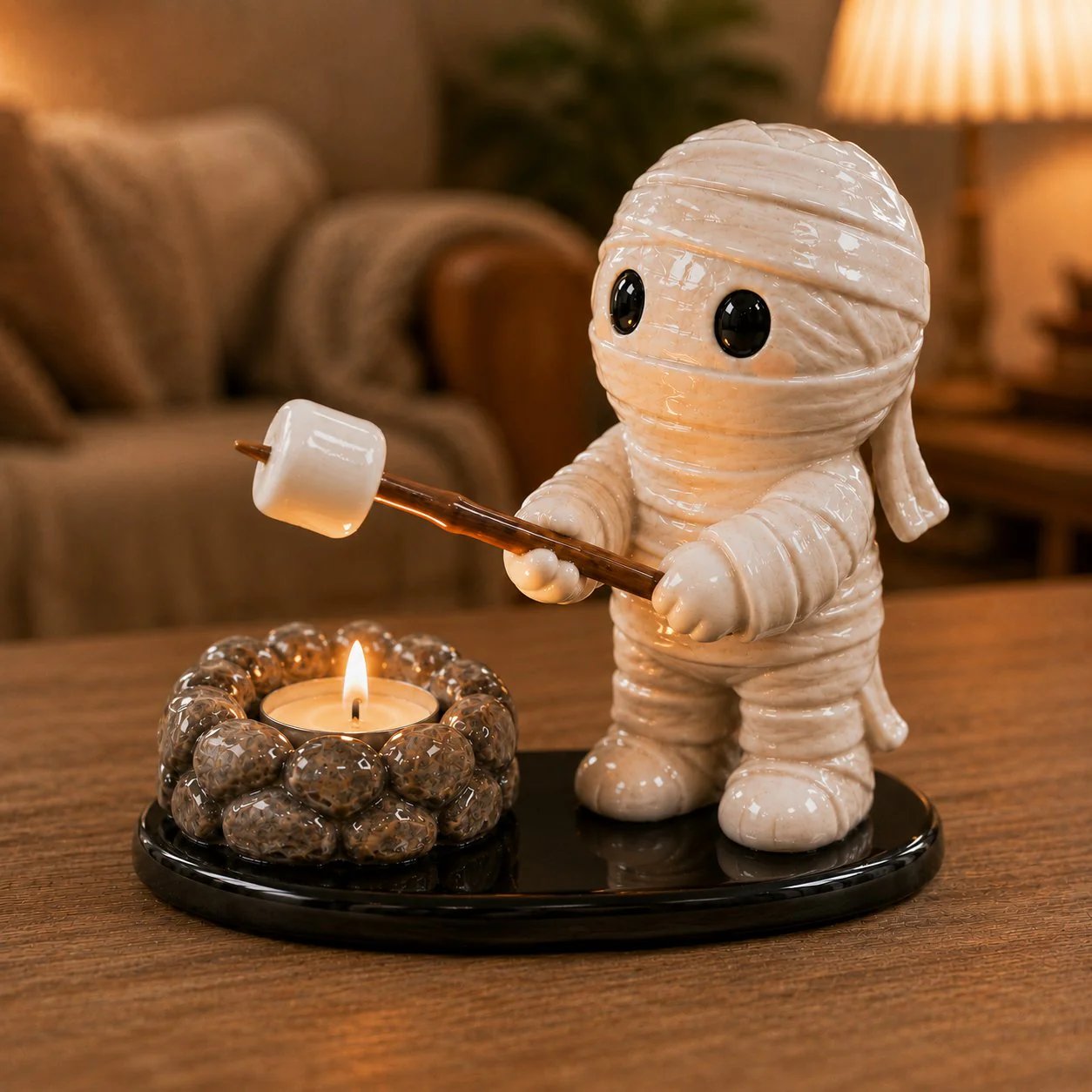 Halloween Campfire Friends Tealight Holder