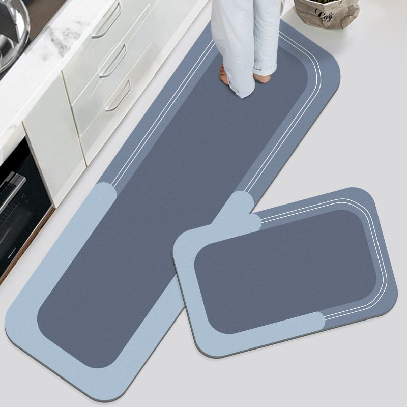 Quick-Dry Super Absorbent Non-Slip Floor Rug for Bathroom, Kitchen & Laundry Room